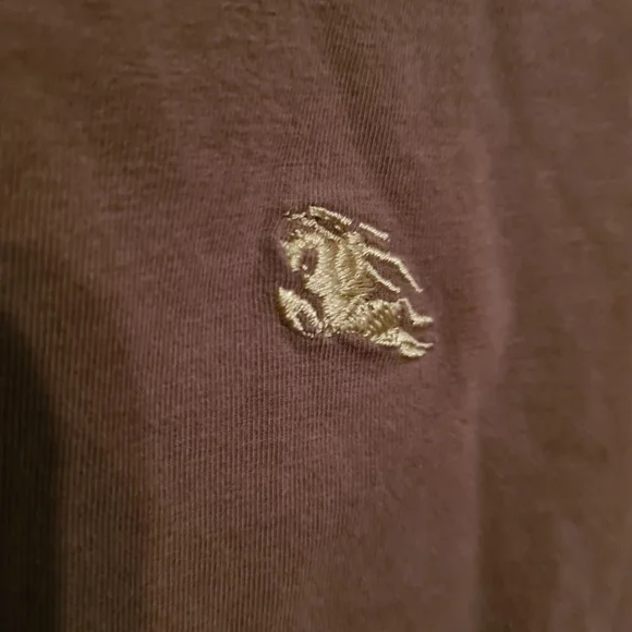 BURBERRY london Womens Tops Brown Fits 8-10 Roundneck Longsleeves Bodyfit Blouse - Picture 3 of 6